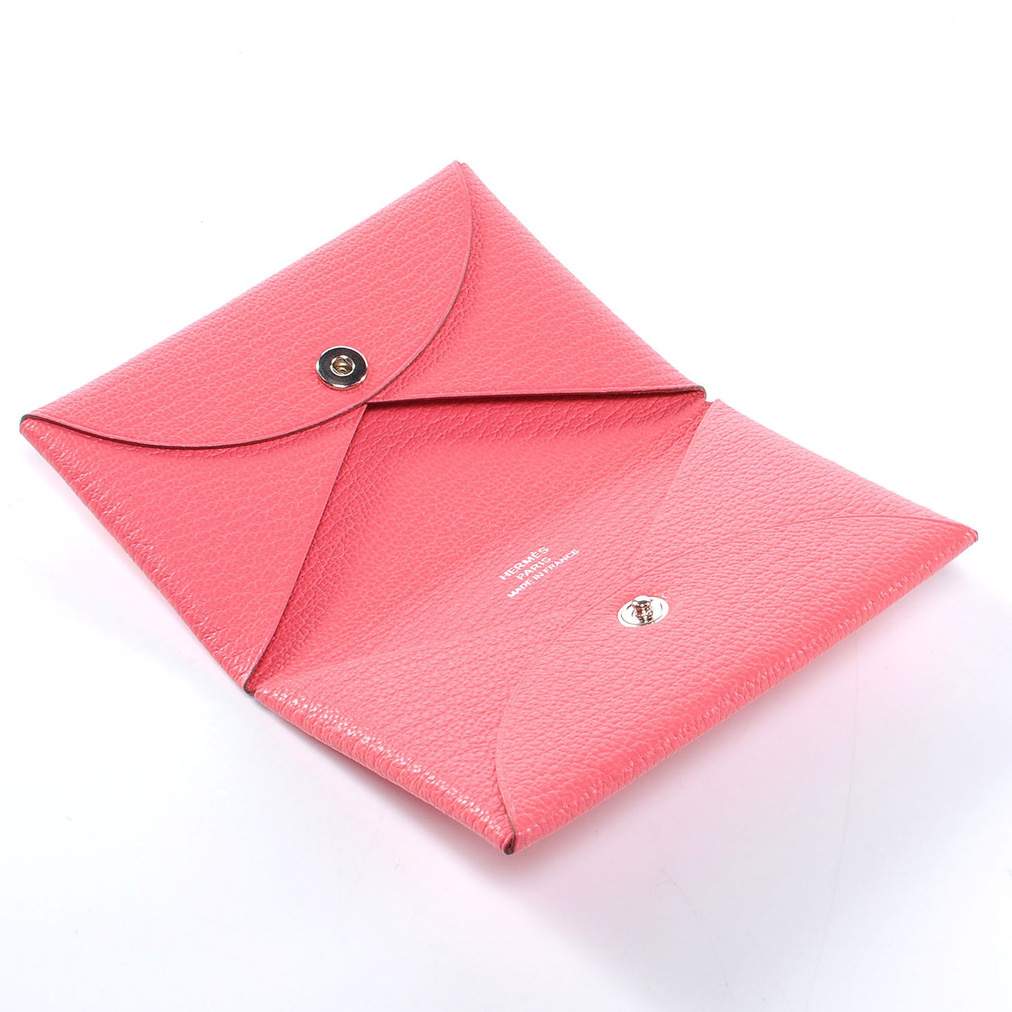 Chevre Mysore Calvi Card Case Rose Lipstick