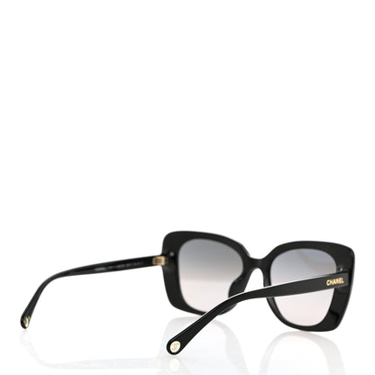 Chanel Acetate Rectangle Sunglasses 5504A Black 4 of 7