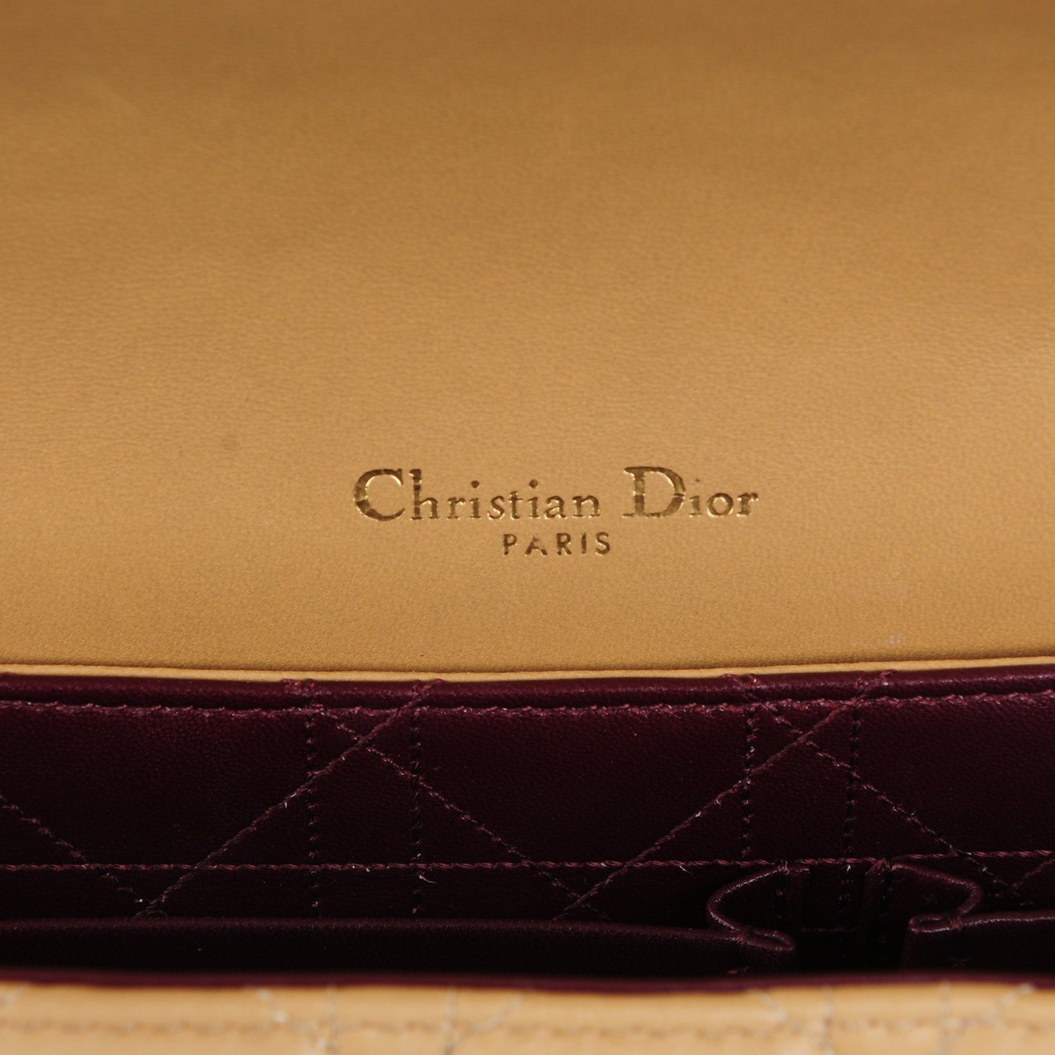 Christian Dior Lambskin Cannage Large Miss Dior Flap Beige 6 of 8
