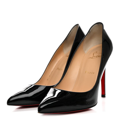 Christian Louboutin Patent Pigalle 100 Pumps 38 Black 4 of 13