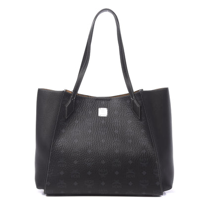 MCM Visetos Medium Yris Shopper Tote Black 1 of 9