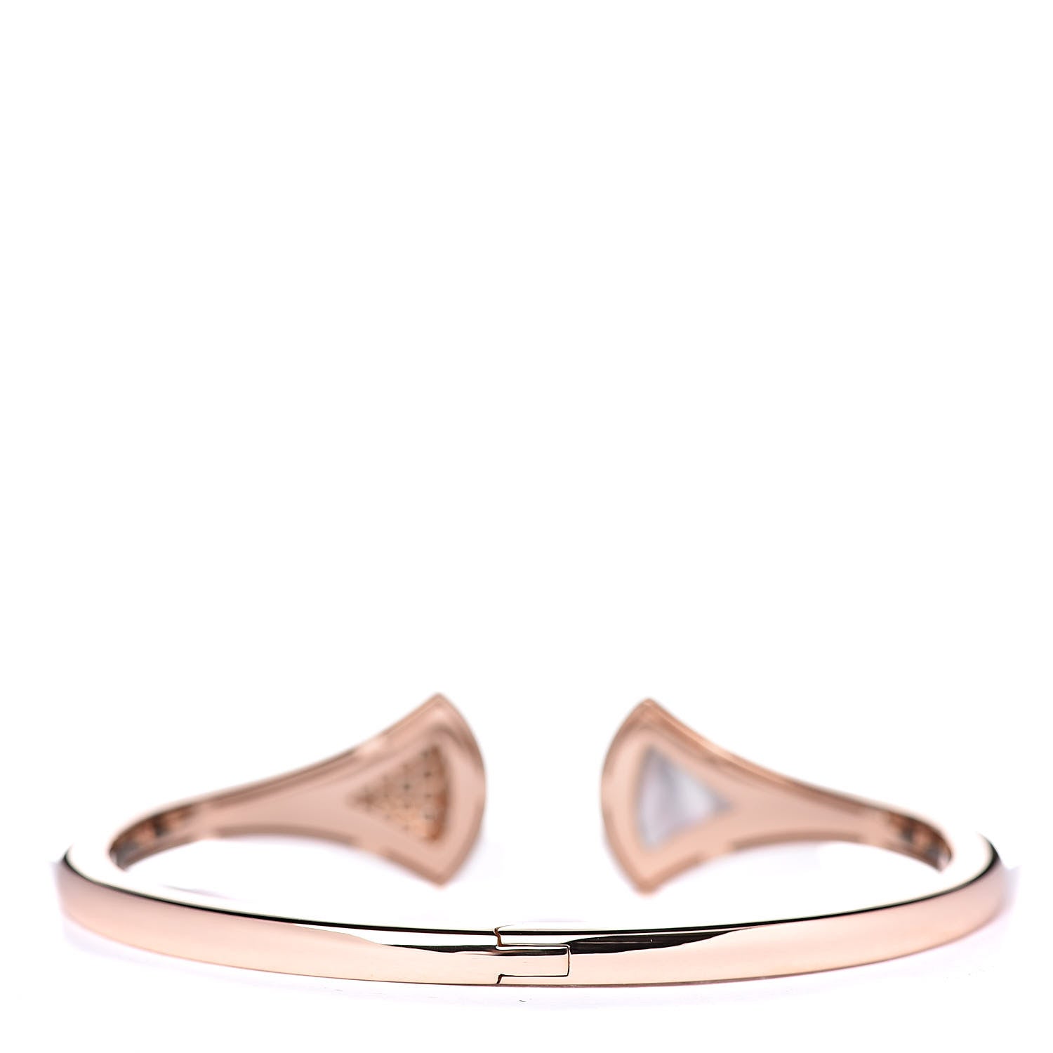 Bulgari 18K Rose Gold Diamond Mother of Pearl Divas Dream Bracelet 3 of 5