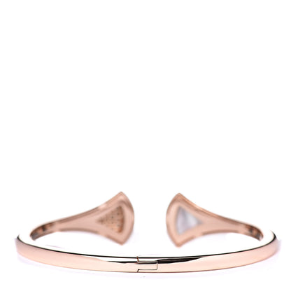 Bulgari 18K Rose Gold Diamond Mother of Pearl Divas Dream Bracelet 3 of 5