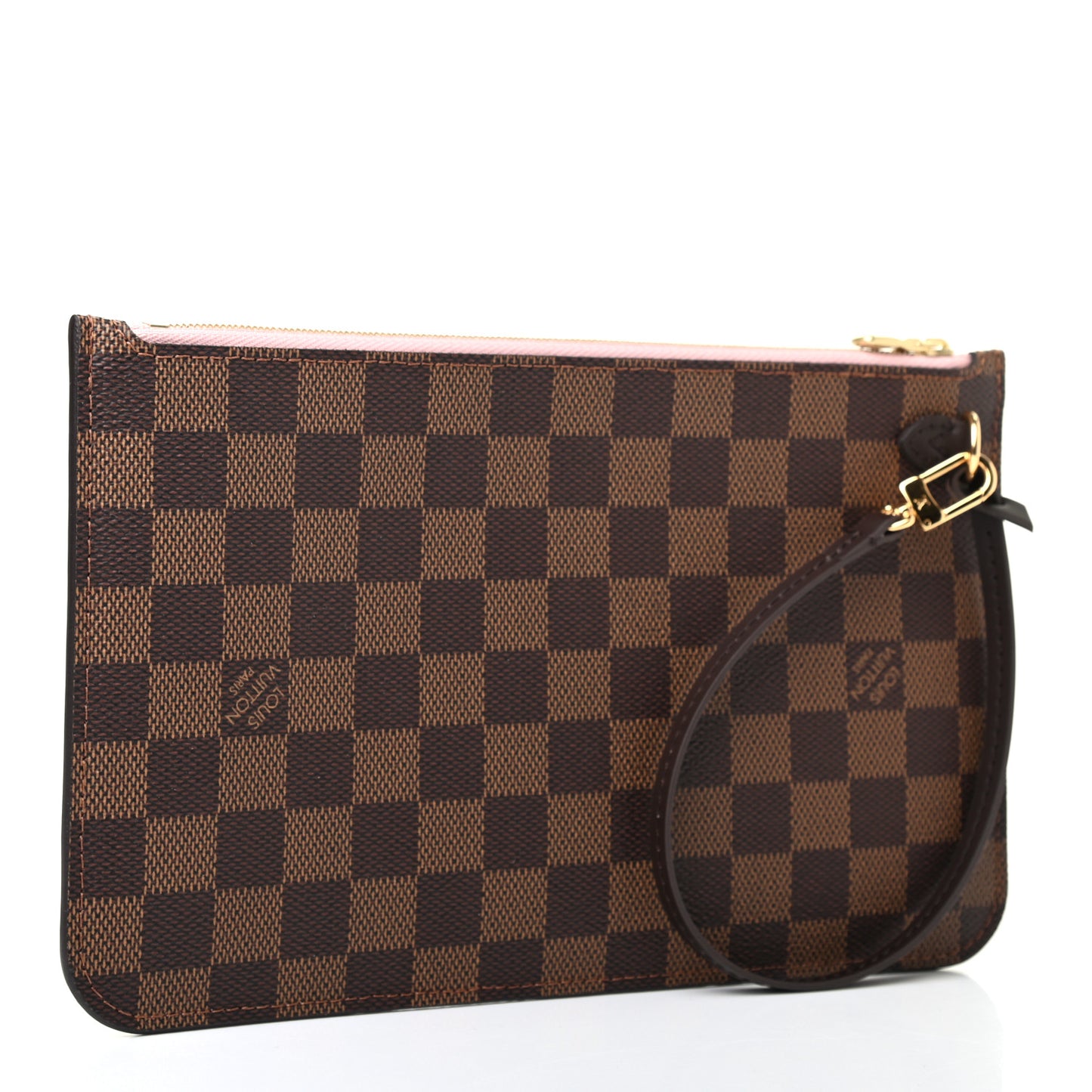 Damier Ebene Neverfull MM GM Pochette Rose Ballerine