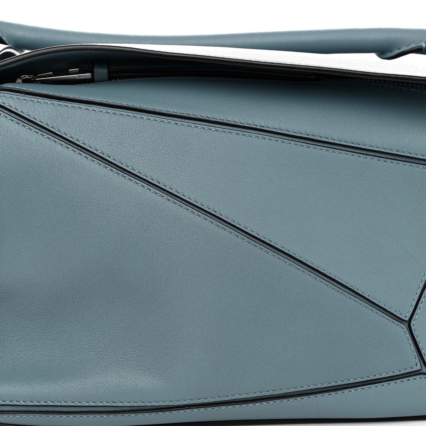 Calfskin Small Puzzle Bag Stone Blue