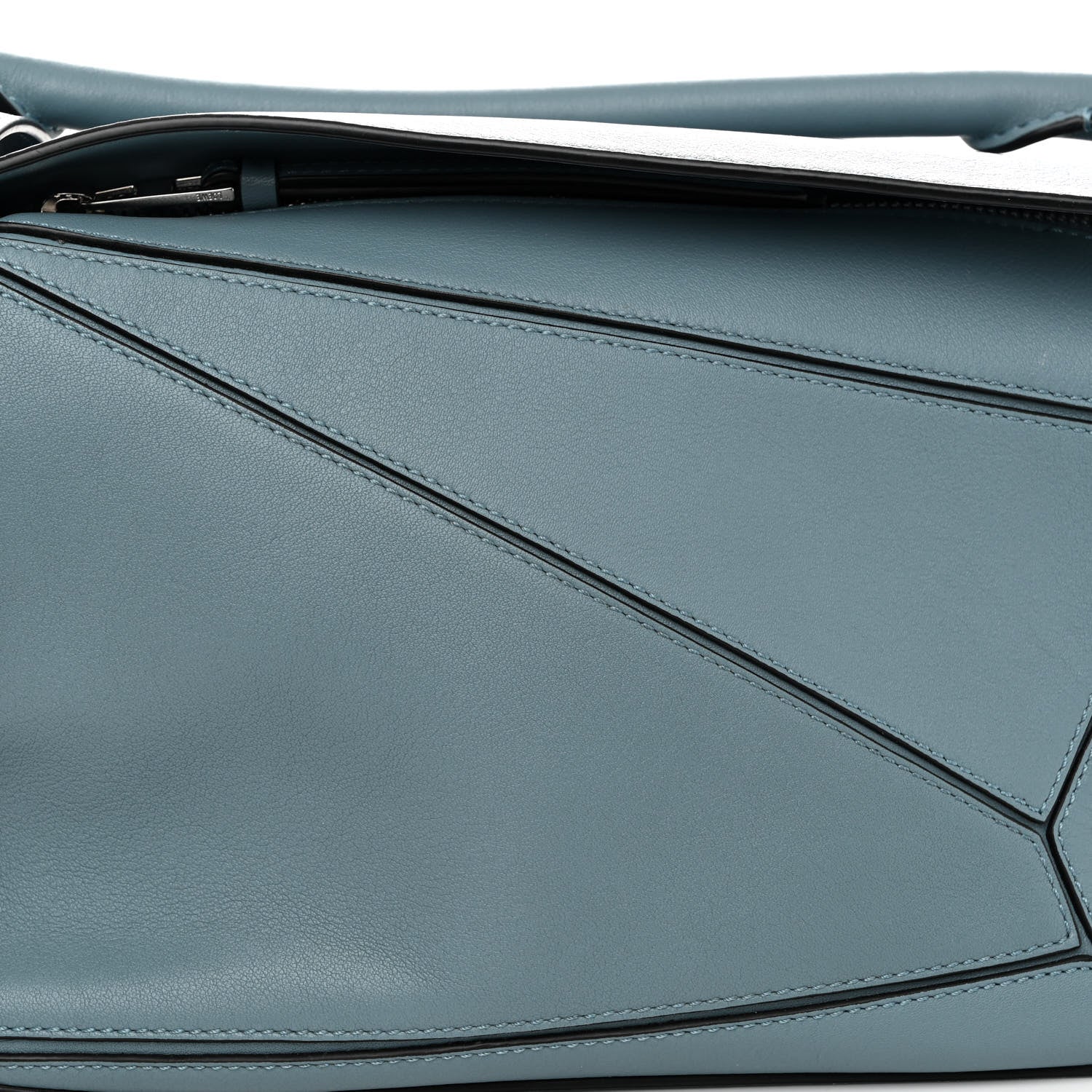 Loewe Calfskin Small Puzzle Bag Stone Blue 7 of 9