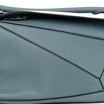 Loewe Calfskin Small Puzzle Bag Stone Blue 7 of 9