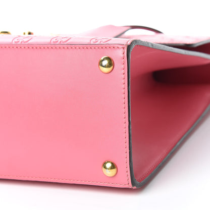 Gucci Guccissima Signature Medium Padlock Top Handle Bag Flush 7 of 16