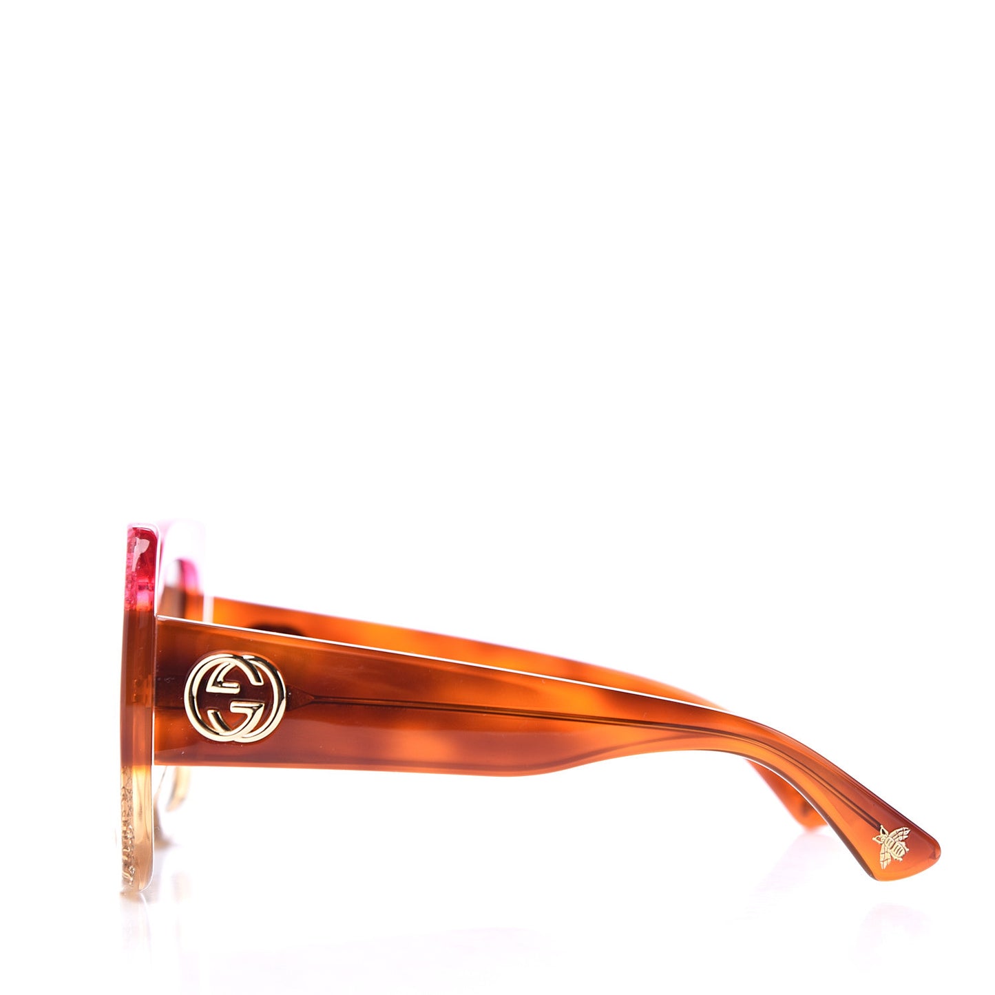 Square Frame GG0083S Sunglasses Glitter Pink Multi