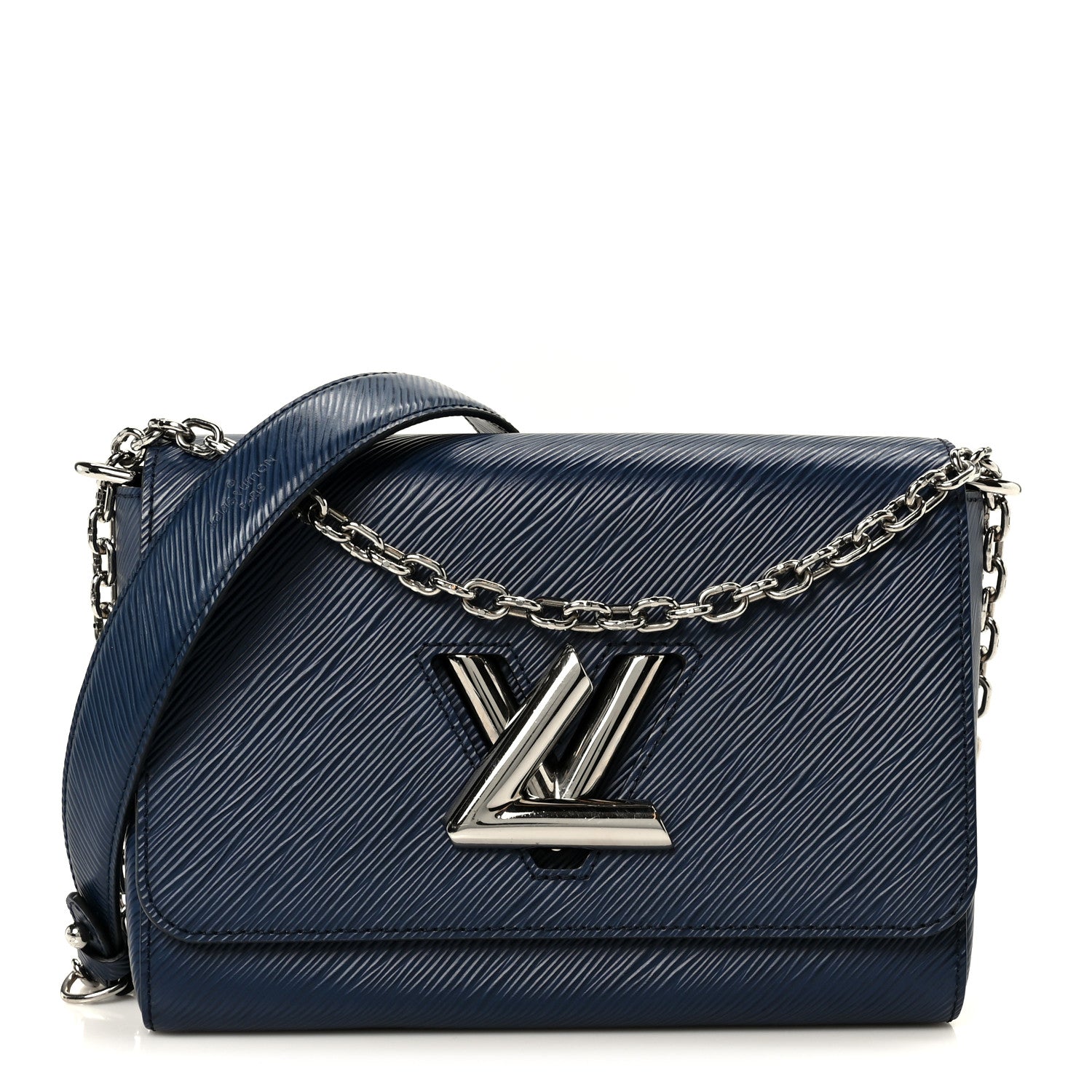 Louis Vuitton Epi Twist Shoulder Bag MM Navy 1 of 12