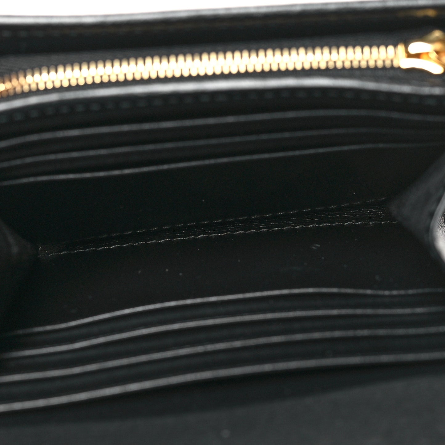 Boarded Plutone Calfskin Horsebit 1955 Flap Card Case Wallet Black