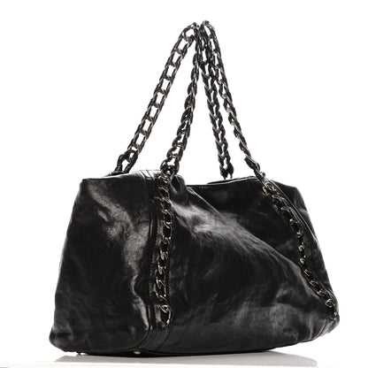 Chanel Glazed Caviar East West Modern Chain Tote Black 3 of 7