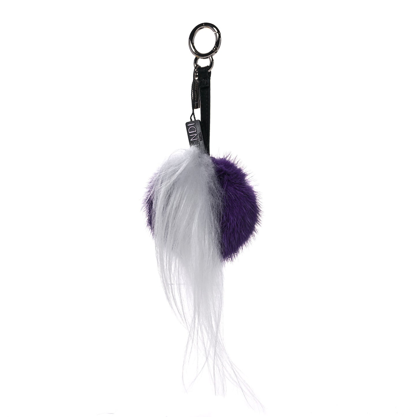 Fox Fur Monster Flowery Mini Bag Bug Charm Viola Acqua Multicolor