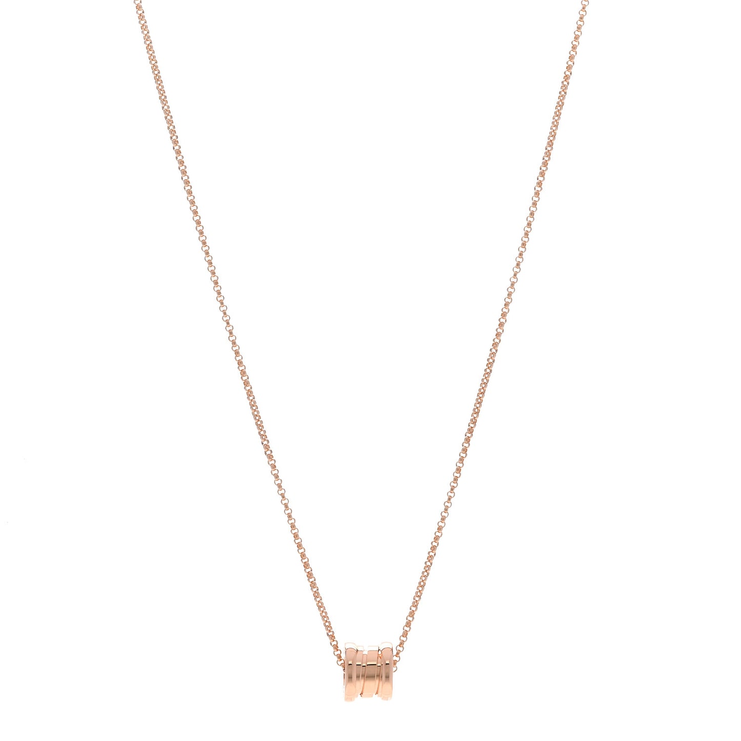 18K Rose Gold Mini B.Zero1 Pendant Necklace