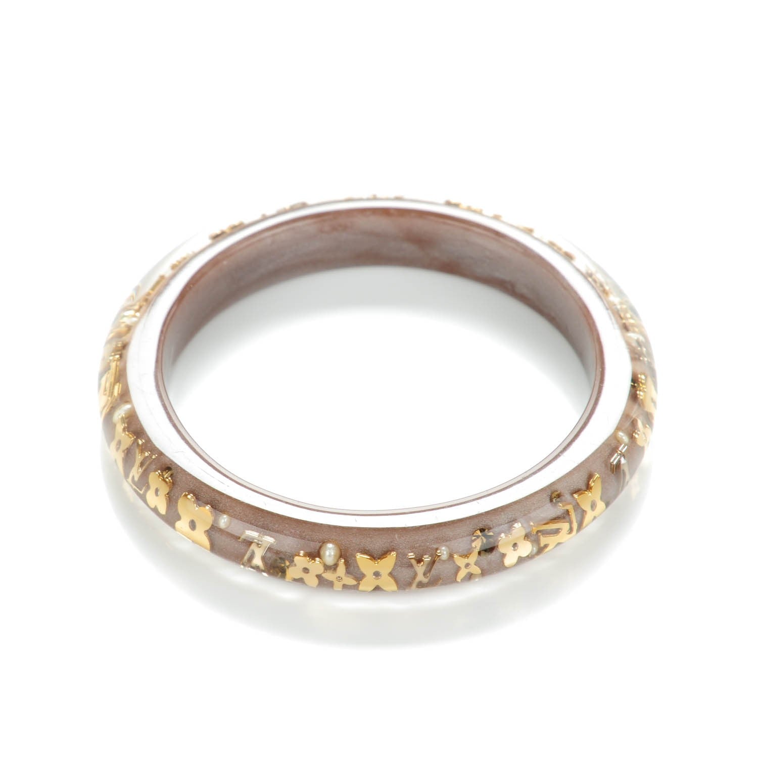 Louis Vuitton Resin Swarovski Small Inclusion Bracelet PM Praline 3 of 4