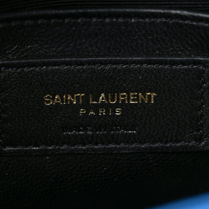 Saint Laurent Grain De Poudre Small Classic Monogram Kate Satchel Blue Clair 5 of 7