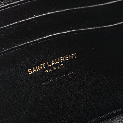 Saint Laurent Grain De Poudre Matelasse Monogram Mini Lou Camera Bag Dark Beige 6 of 9