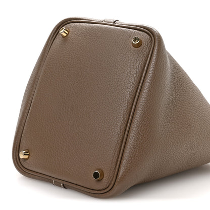 Hermes Taurillon Clemence Picotin Lock 18 PM Etoupe 10 of 10