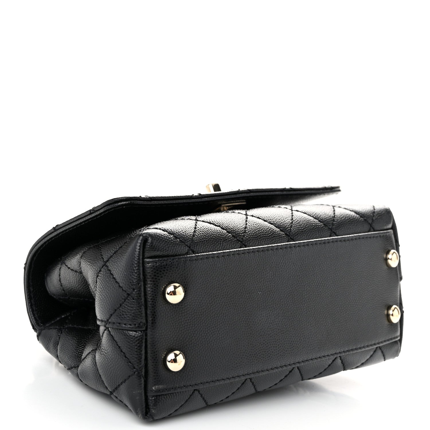 Chanel Caviar Quilted Extra Mini Coco Handle Flap Black 4 of 10