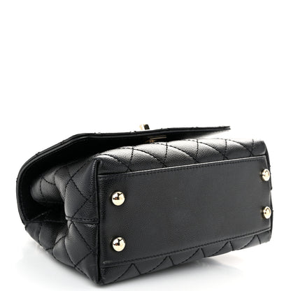 Chanel Caviar Quilted Extra Mini Coco Handle Flap Black 4 of 10