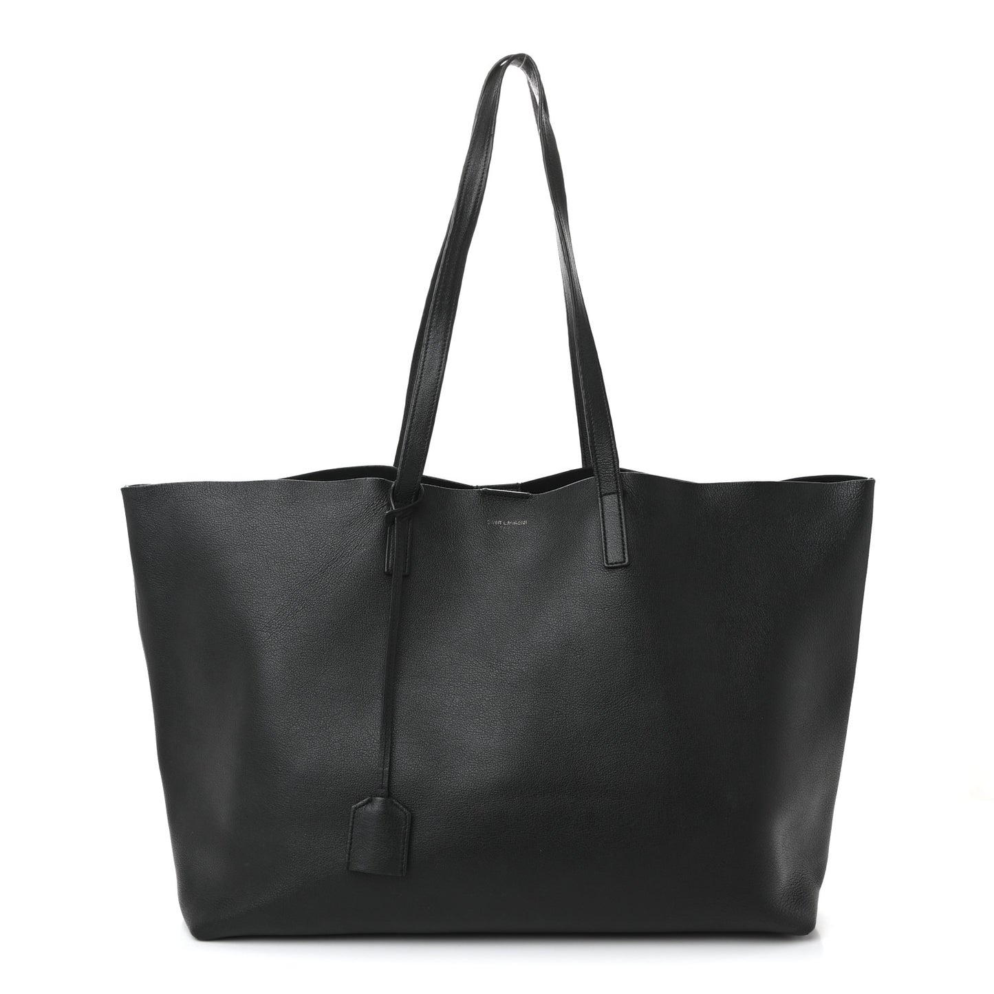 Calfskin Large Shopping Tote Black