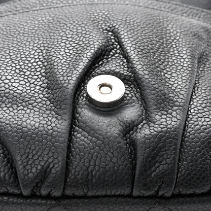 Chanel Caviar Half Moon Wallet On Chain WOC Black 9 of 13