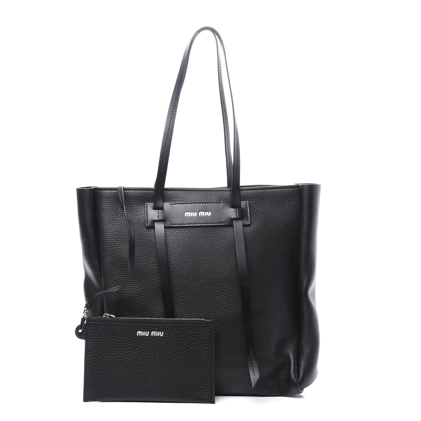 Vitello Daino Tote Black