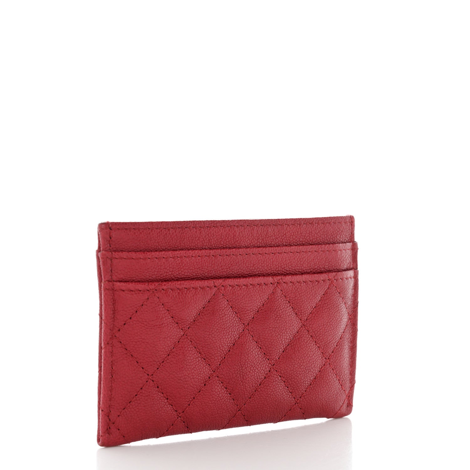 Chanel Caviar Quilted Boy Card Holder Red 3 of 14