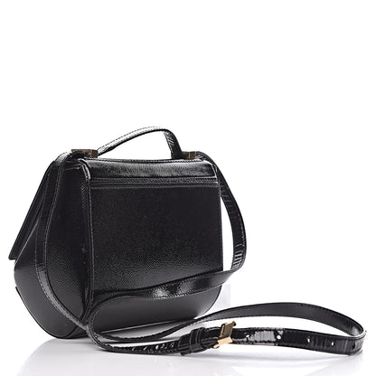 Givenchy Textured Patent Calfskin Mini Pandora Box Crossbody Bag Black 3 of 18