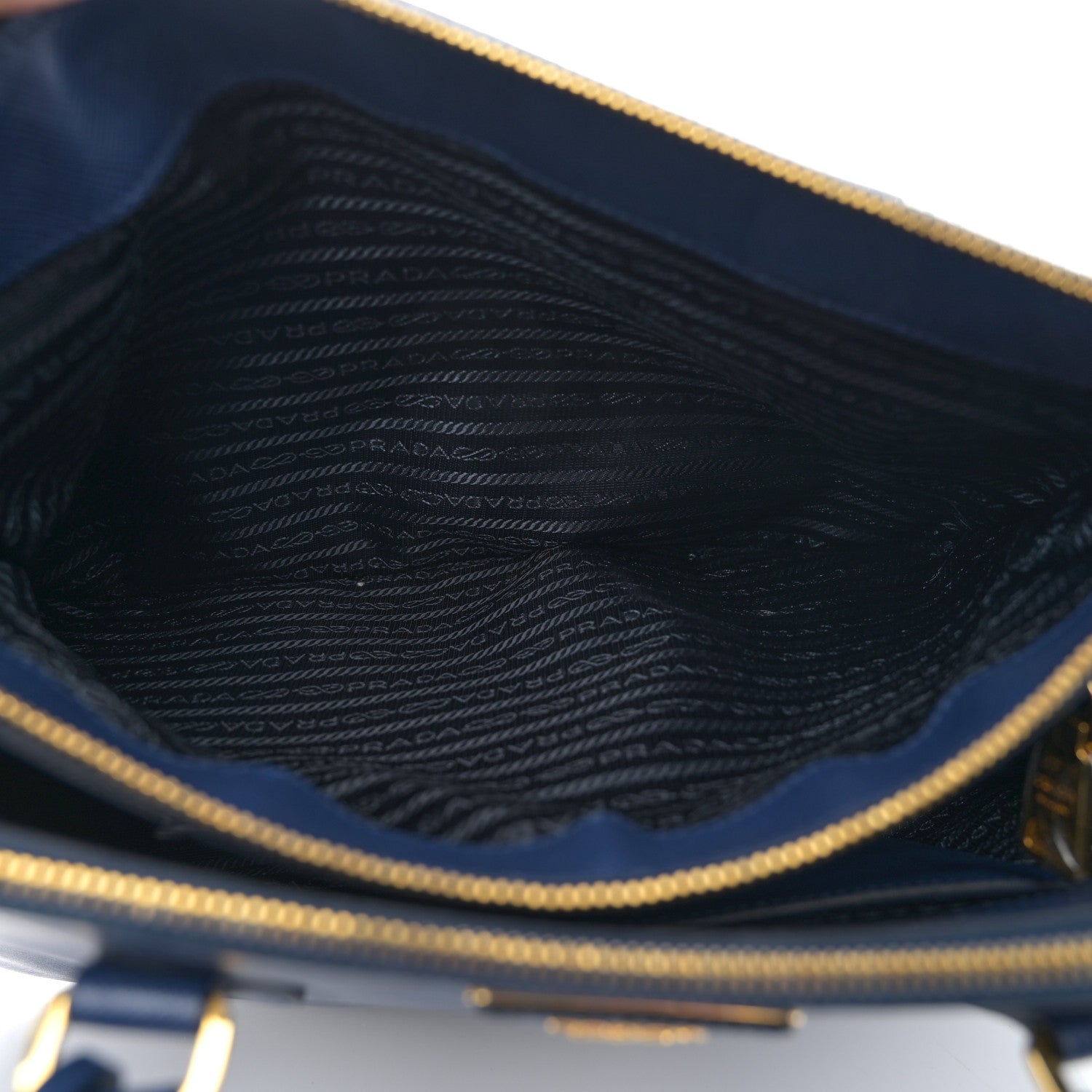 Prada Saffiano Medium Galleria Double Zip Tote Bluette 7 of 16