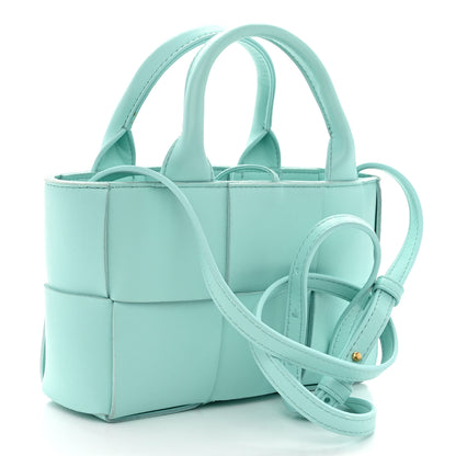 Bottega Veneta Lambskin Maxi Intreccio Candy Arco Tote Celadon 4 of 10