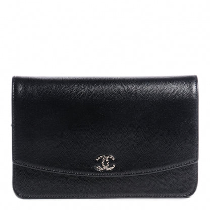 Chanel Caviar Sevruga Wallet On Chain WOC Black 1 of 9
