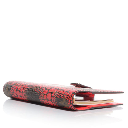 Louis Vuitton Monogram Kusama Town Small Ring Agenda Cover Red 4 of 12