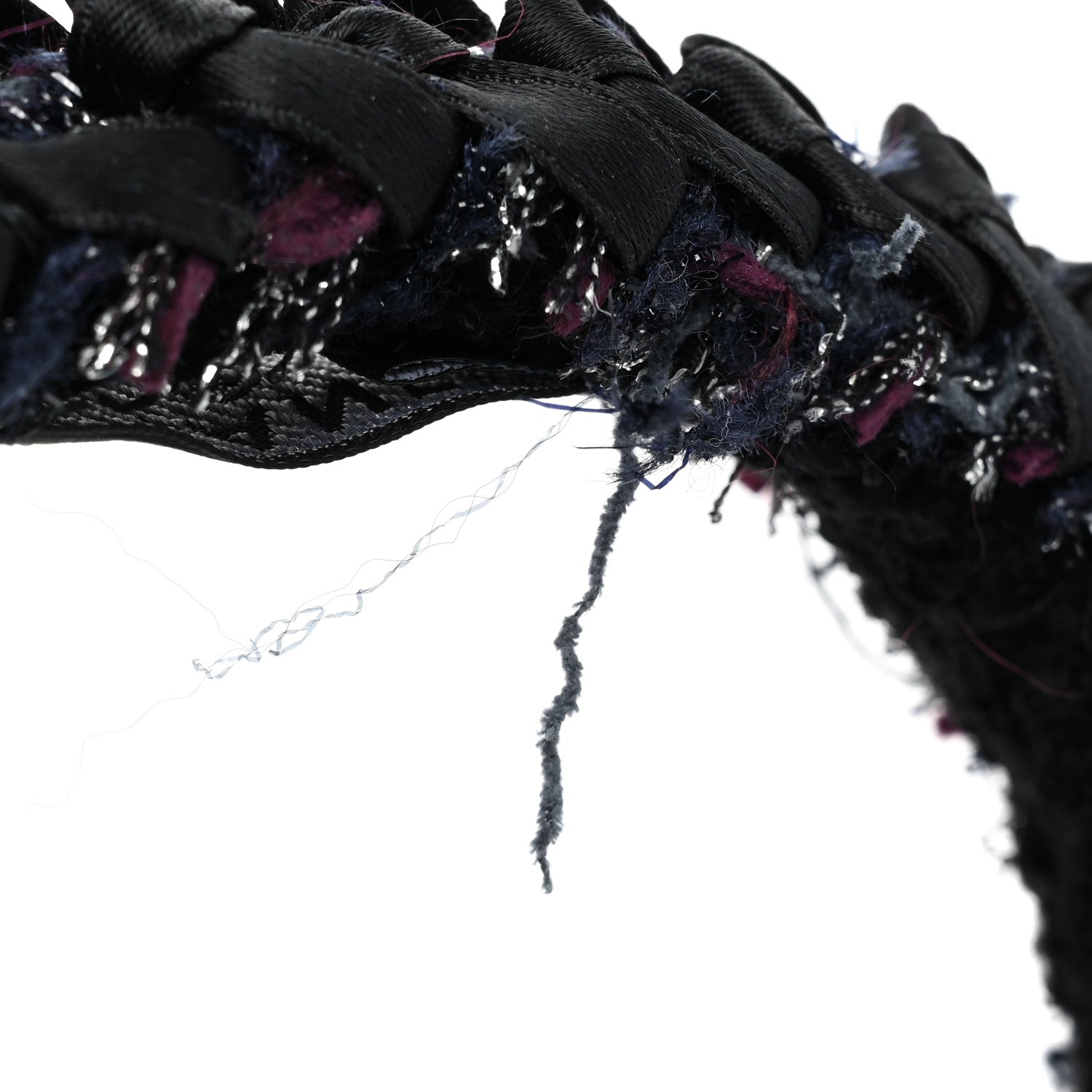 Chanel Rabbit Fur Tweed CC Earmuffs Black 5 of 6