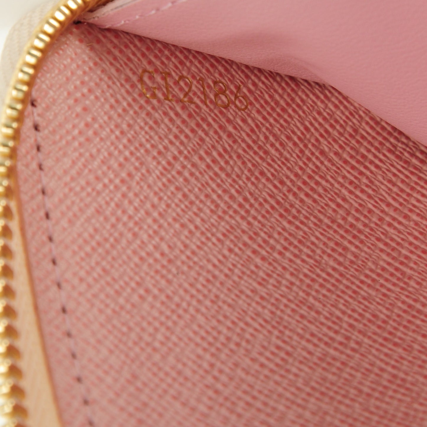 Damier Azur Clemence Wallet Rose Ballerine