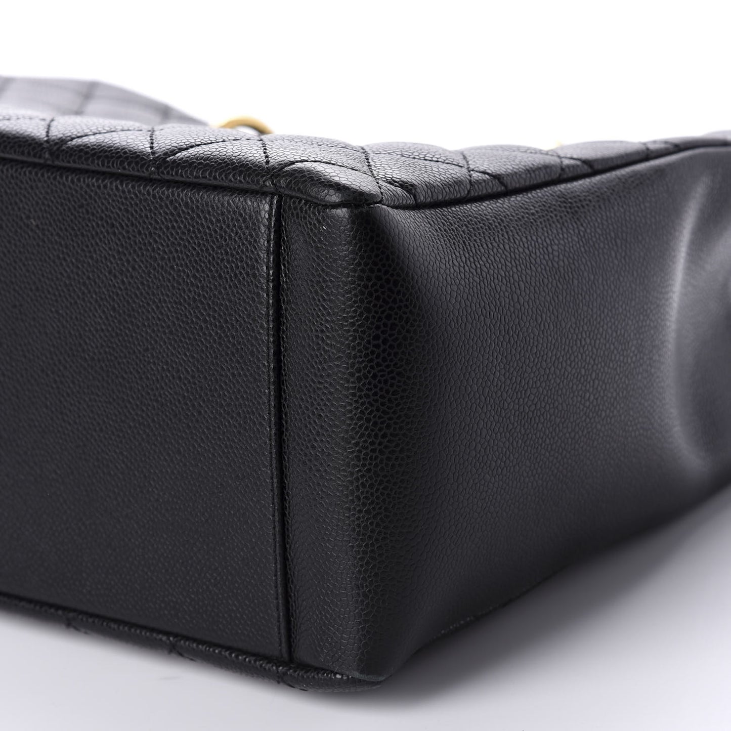 Caviar Quilted Grand Shopping Tote GST Black