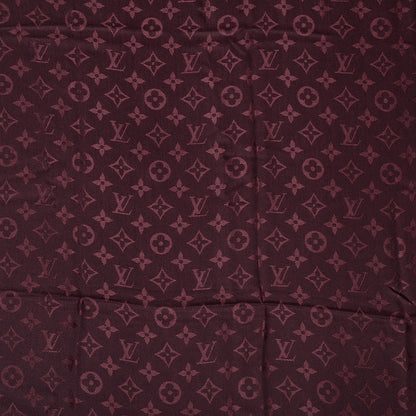 Louis Vuitton Wool Silk Monogram Shawl Amarante 1 of 5