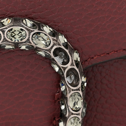 Gucci Dollar Calfskin Crystal Small Dionysus Shoulder Bag Vintage Bordeaux 11 of 12