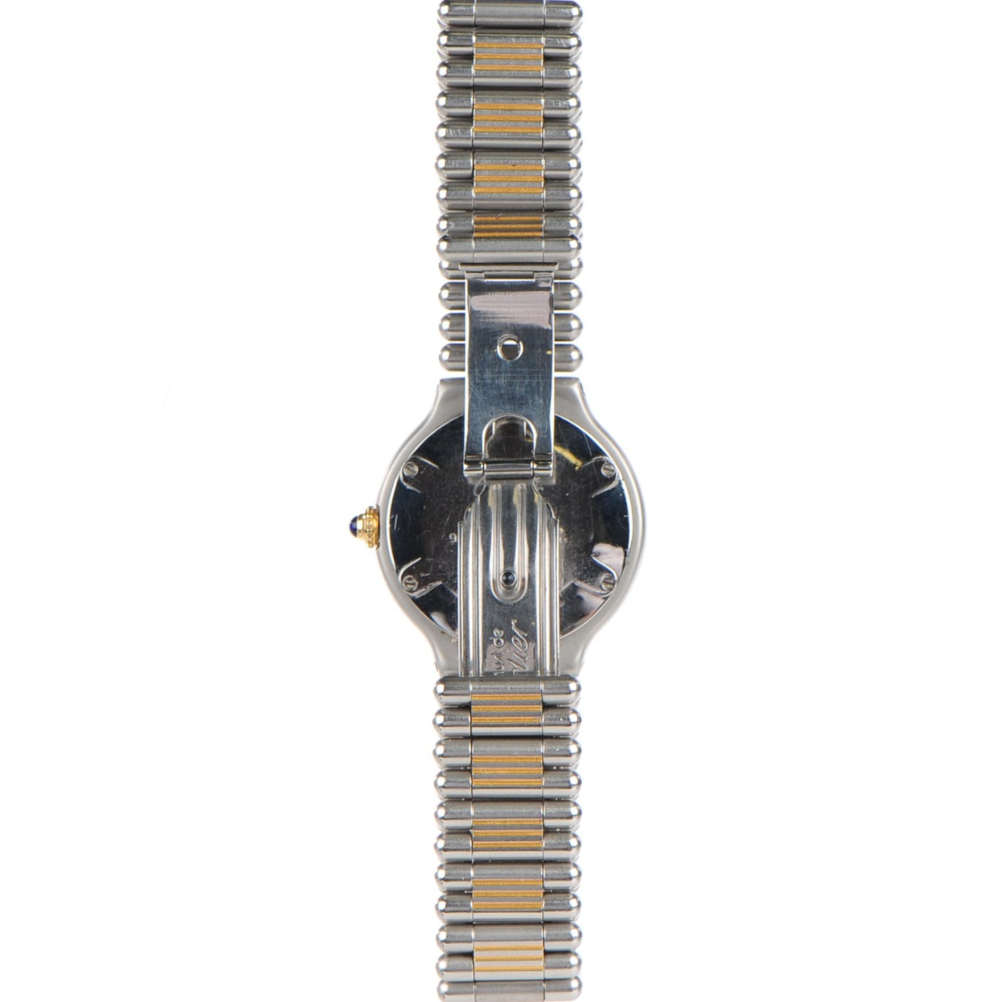 18K Yellow Gold Stainless Steel 28mm Must De 21 Watch