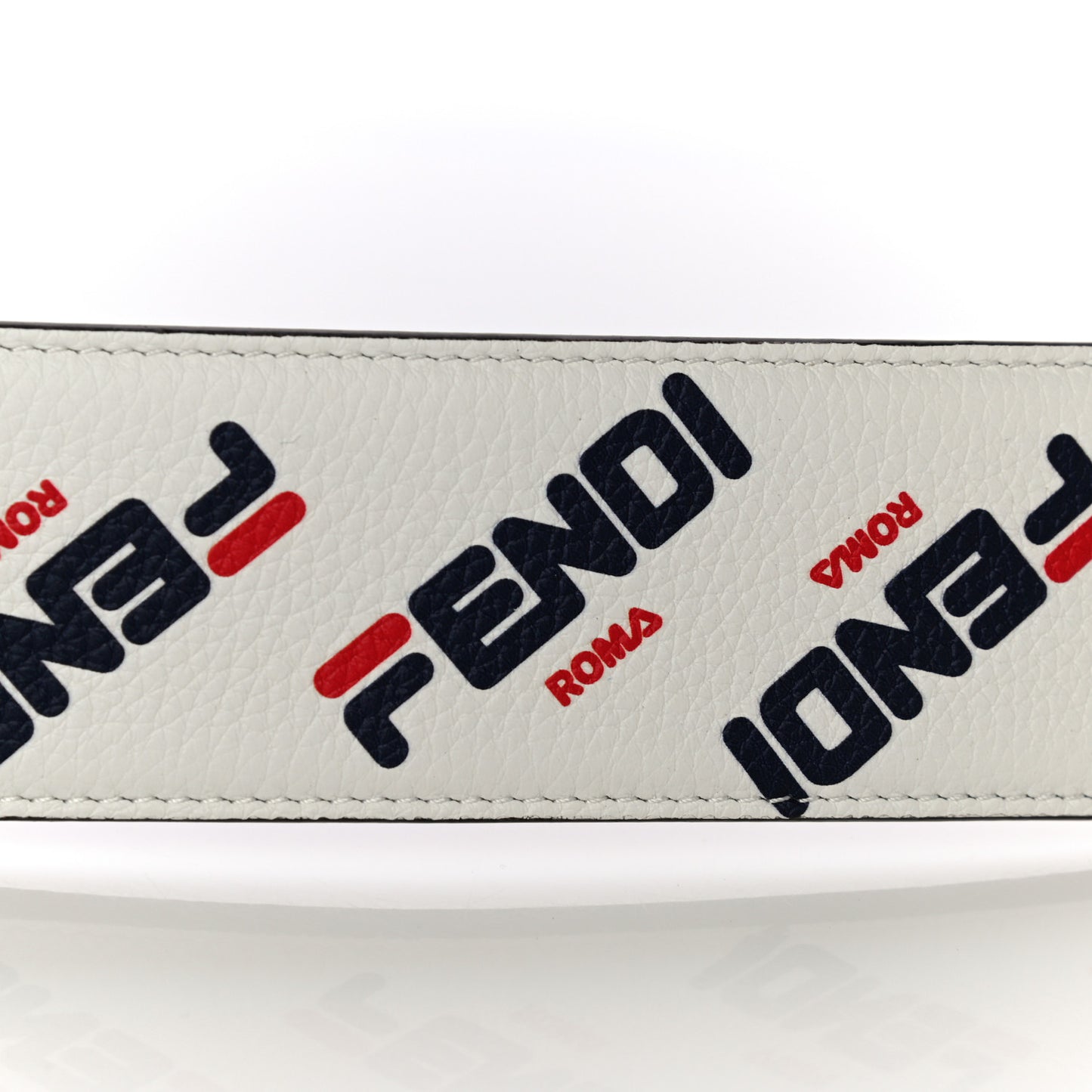 X FILA Calfskin Mania Mini Strap You White