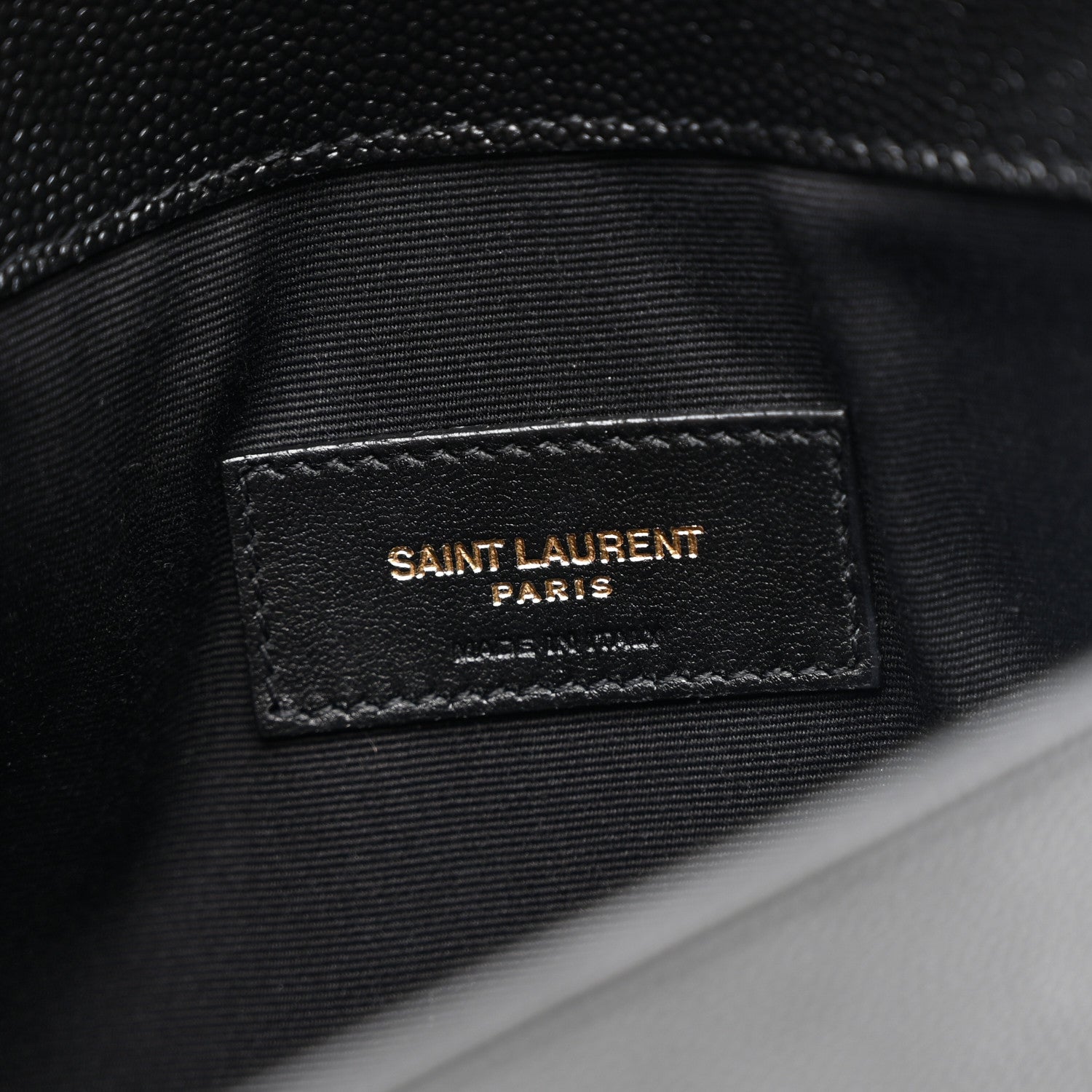 Saint Laurent Grain De Poudre Uptown Pouch Black 6 of 7