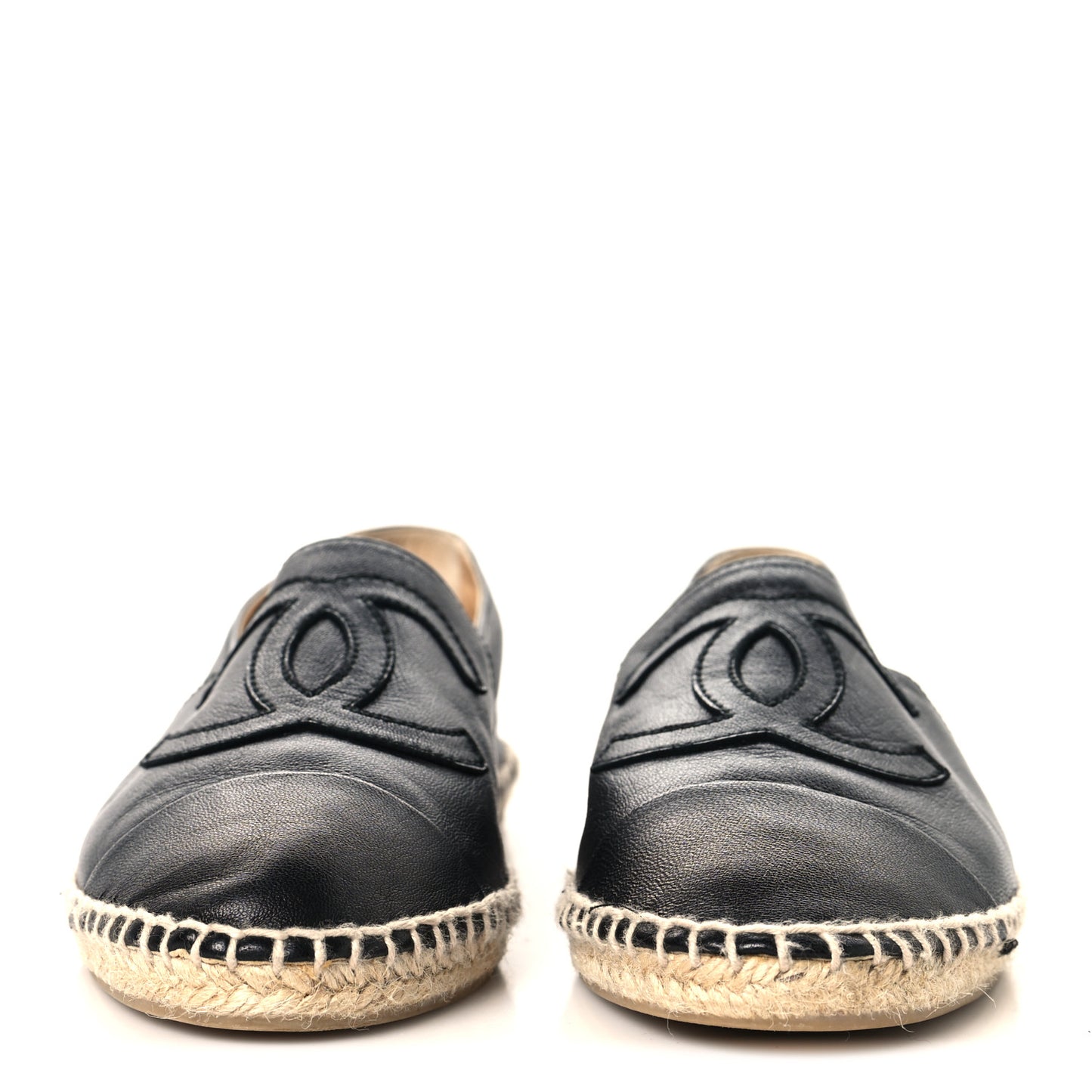 Lambskin CC Espadrilles 40 38 Black