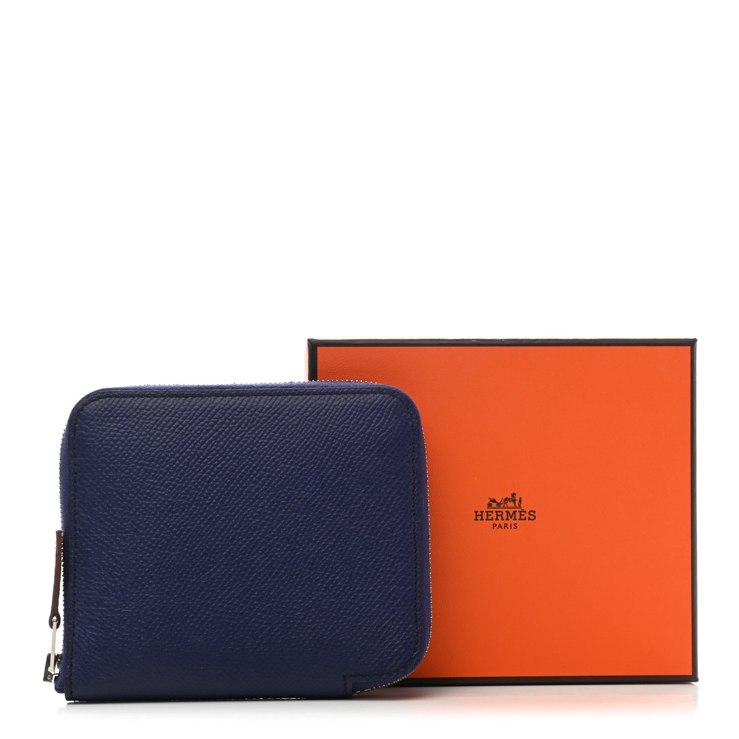 Epsom Silk'in Compact Wallet Bleu Saphir
