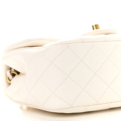 Chanel Lambskin Quilted Mini Pearl Crush Flap White 8 of 9