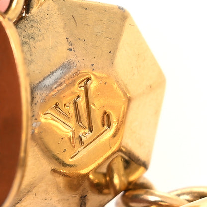 Louis Vuitton Metal LV Facettes Bag Charm Key Holder Gold 5 of 6