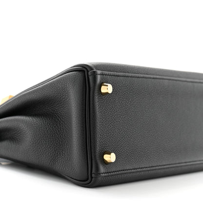 Hermes Togo Kelly Retourne 25 Black 8 of 12
