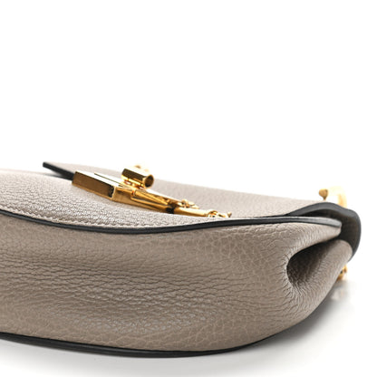 Chloe Grained Lambskin Mini Drew Shoulder Bag Motty Grey 10 of 11