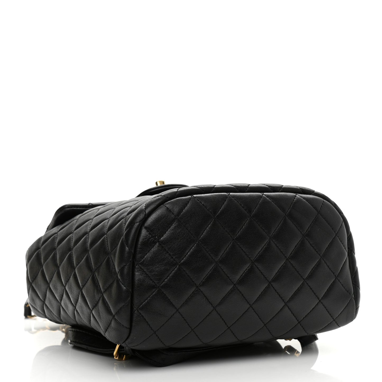 Lambskin Quilted Small Urban Spirit Backpack Black