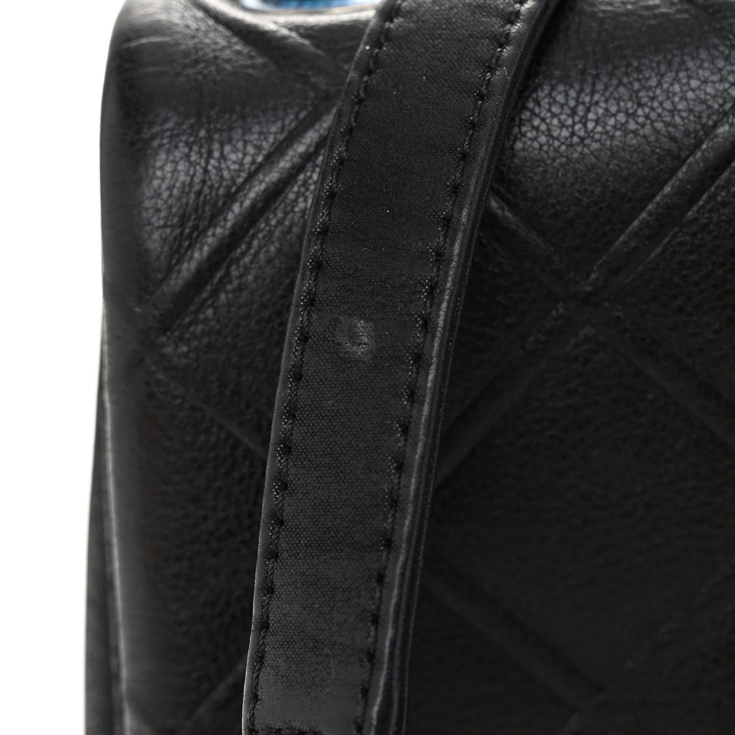 Calfskin Diamond Embossed New Chic Flap Black