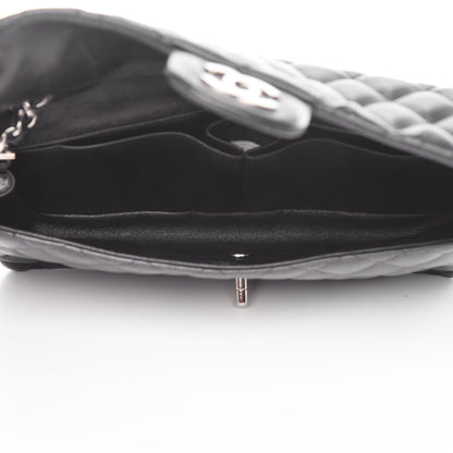 Chanel Lambskin Quilted East West Flap Black 5 of 10